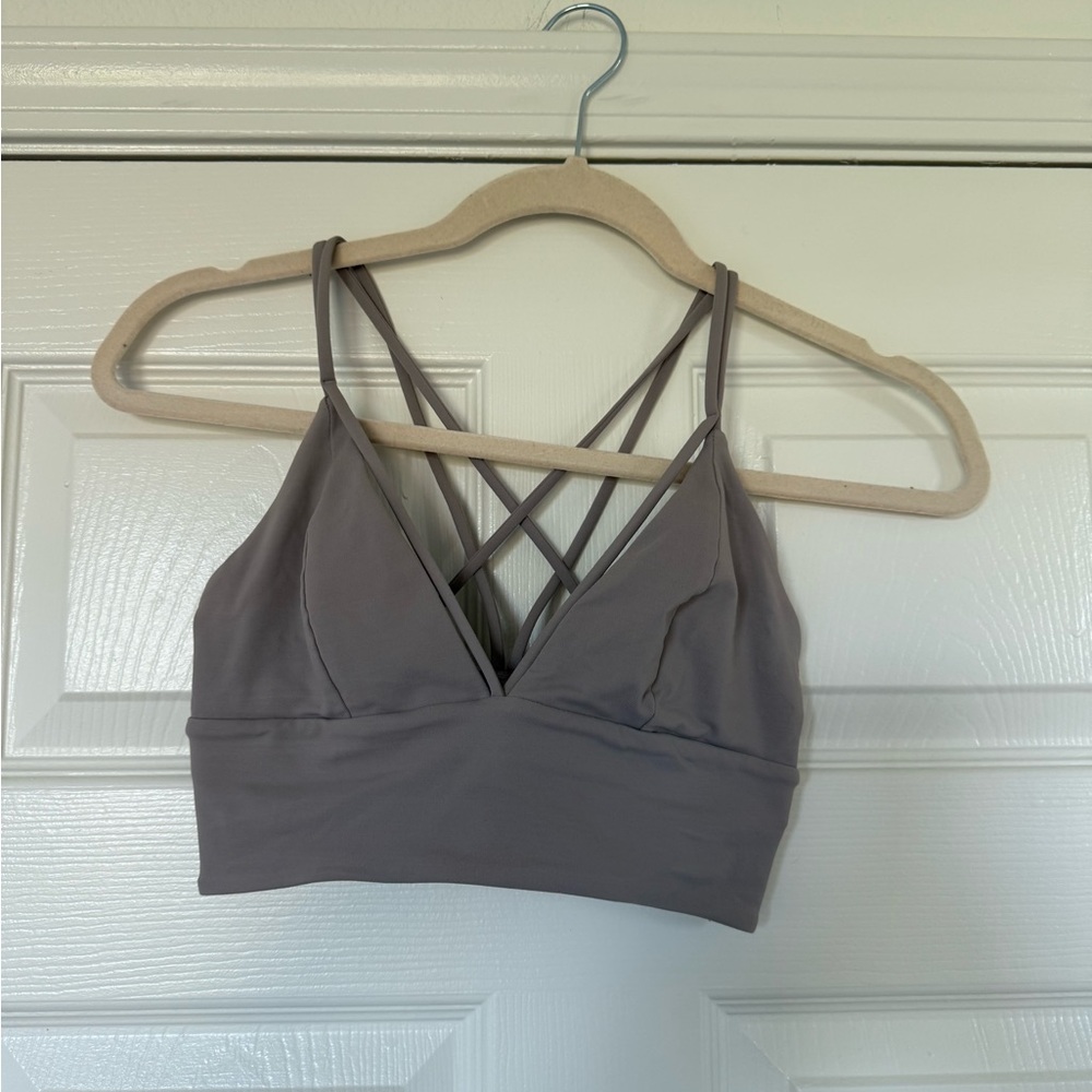 Lululemon Women’s Strappy Sports Bra  (Coal Color)